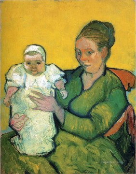 ヴィンセント・ヴァン・ゴッホ Painting - 母親ルーランと赤ちゃんフィンセント・ファン・ゴッホ
